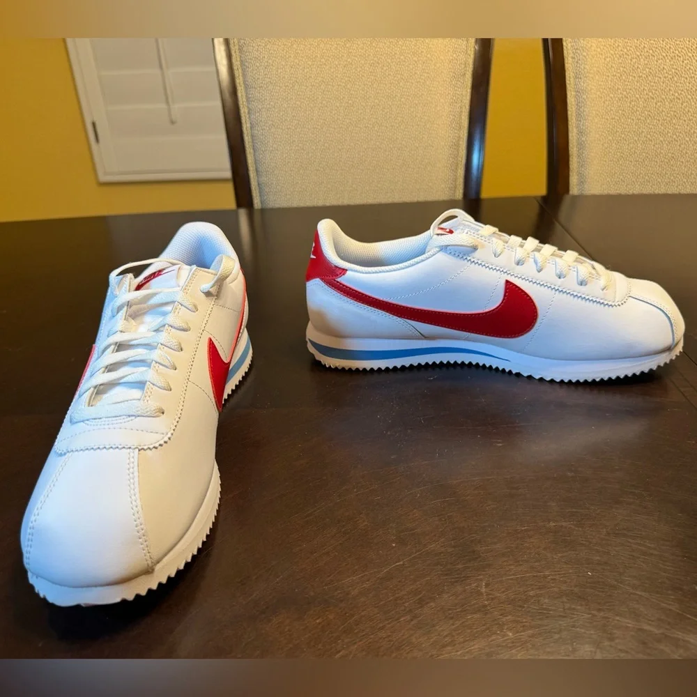 New Nike Cortez Forest Gump White Red Sneaker Shoes Size US 11.5 - Picture 8 of 14